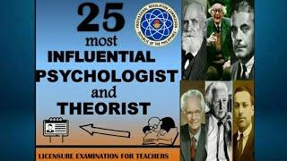 25 MOST INFLUENTIAL PSYCHOLOGISTS AND THEORIST EVERY LET TAKER SHOULD BE FAMILIAR WITH