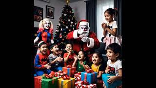 HARLEY QUINN AND JOKER viral video 2024 #avengers #christmas  #marvel