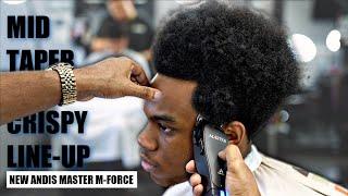 HAIRCUT TUTORAL: MID TAPER | UNB0XING ANDIS MASTER M FORCE CLIPPERS