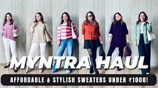 MYNTRA SWEATER HAUL- BUDGET FINDS UNDER ₹1000