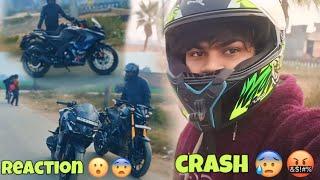 Aaj kafi Dino baad motovlog | Crash ho gya |Bike Reaction|#trending #viralvideo @aalyanvlogs1299