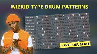 4 Free Wizkid Type Drum Patterns for FL Studio (+free drum kit)