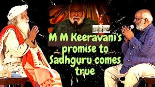 Oscar 2023 winner M M Keeravani proves his promise to Sadhguru | Natu Natu  best original song