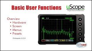 uScope  - Basic User Functions