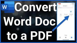 How To Convert Word Document To PDF On iPhone