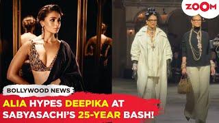 Alia Bhatt STEALS hearts as she CHEERS for Deepika Padukone at Sabyasachi’s 25th anniversary!