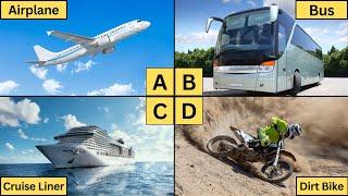 ABC Vehicles | Learn Alphabet from A to Z | Vehicles Names for Kids