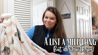 A list a mile long but do it with JOY || VLOGMAS DAY 20