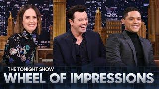 Wheel of Impressions with Trevor Noah, Sarah Paulson and Seth MacFarlane | The Tonight Show