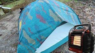 Mr Buddy Portable heater review - Solo Overnight Tent