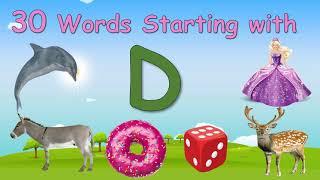 30 Words Starting with Letter D ||  Letter D words || Words that starts with D