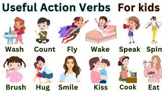 Action Verbs for Kids | बच्चों के लिए English Vocabulary | Fun Learning Video | Educational videos