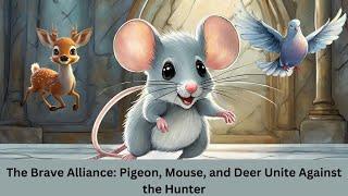 The Brave Alliance: Pigeon, Mouse, and Deer Unite Against the Hunter #video #viral #story #stories