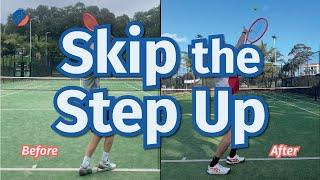 Two Improvements for a Better Serve (Skip the Step Up & Increase ROM) | Before & After Tennis