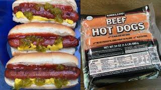 Kirkland Beef Hot Dogs | Costco Hot Dog Review 