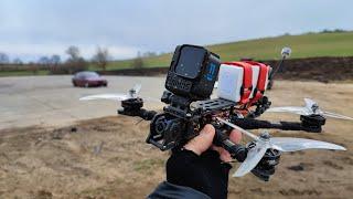 Drift car chase with fpv drone!️ #fpv #drift #drifting #driftcar #drone #race #uwu #cinematic