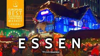 Christmas Market Day & Night tour  Essen  [4k]