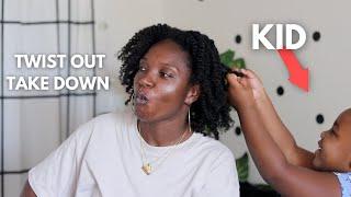 Twist Out Take Down | Natural Hair