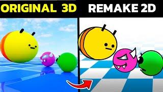 FIRE IN THE HOLE Original 3D VS 2D | Animation MEME | Fun ROULETTE | Geometry Dash BIG COMPILATION