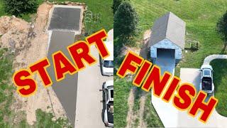 TIME LAPSE- Building a 20x30 GARAGE IN UNDER 8 MINUTES!!