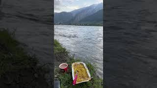 Sukooon ️ #shorts #shortvideo #riverside #camping #maggi #chai #kashmir  #gurezvalley