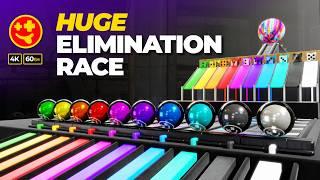 It's Huge!!! Marble Elimination Race  | #marbles #marblerun #marblerace #asmr #sensory