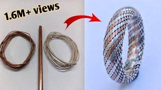 making a ring from copper and silver wire || How it's made/ jewellery making/ gold Smith Luke