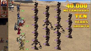 Heroes 3 COMBAT Ten years growth Castle vs 40000 Metamorphs C435