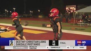 Oakdale vs. Destiny Christian - semifinal round of the playoffs