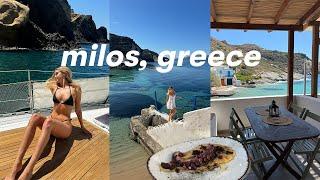 Milos GREECE Vlog 2024 | two best friends on a gals trip, where to go, boat trip