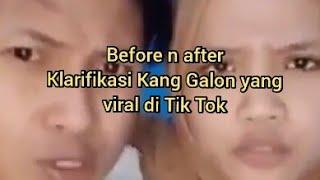 Before n after Klarifikasi Kang Galon yang Viral di Tik Tok