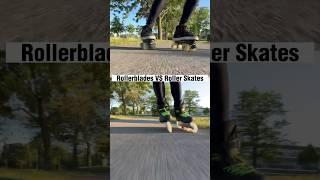 Rollerblades VS Roller Skates  #skating #tips #freestyle #shorts