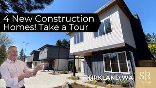 4 New Construction Homes in Kirkland, WA! Take a Tour!