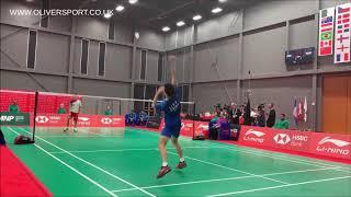 SF - MS-U19 - Kodai NARAOKA vs LI Shifeng. One rally, nice angle.