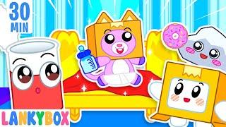 LankyBox Takes Care of Baby Foxy - Kids Stories About Baby | LankyBox Channel Kids Cartoon