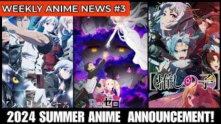WEEKLY ANIME NEWS #3 | RE:ZERO season 3, oshi no ko season 2 and more... | #animenews