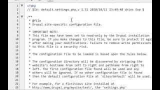 Drupal Internals: settings.php