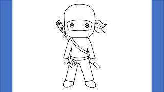 How to Draw Ninja Step by Step Drawing