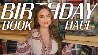 BIG birthday book haul and unboxing! 