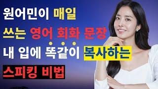 원어민이 매일 쓰는 영어 회화 문장 내 입에 똑같이 복사하는 스피킹 비법