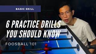 6 FOOSBALL PRACTICE DRILLS | Foosball 101 (foosball tips)