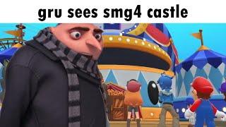 gru sees smg4 castle