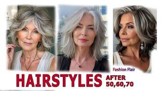 35 Best Hairstyles 2024 for women over 60,70. Haircuts for thin hair .Haircuts for gray hair