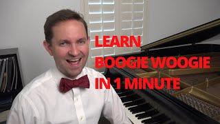Boogie Woogie Piano Tutorial - Learn How To Play Boogie Woogie Piano IN 1 MINUTE