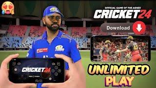 HOW TO PLAY  CRICKET 24 IN ANDROID || How to download cricket 24 in mobile |#cricket24 #cricket22