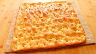 FOCACCIA GENOVESE fatta in casa LA MIA VERSIONE FACILE E CASALINGA-CROCCANTE FUORI E MORBIDA DENTRO