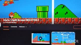 v7 Mario 1 Split Screen NES HTML5 - Link in Description -- 2 jan 2025