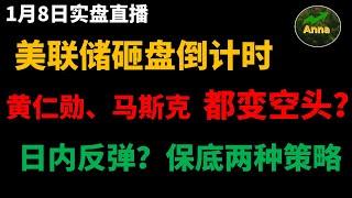 美股  美联储放鹰倒计时，两种策略保底，胆大的超跌反弹有戏 #trend #trading #qqq#stocks    1月8日