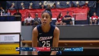 WNBA Player jumps on 4 freethrows