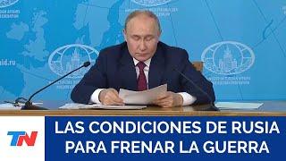 Las dos condiciones que puso Putin para terminar con la guerra en Ucrania: la respuesta de la OTAN